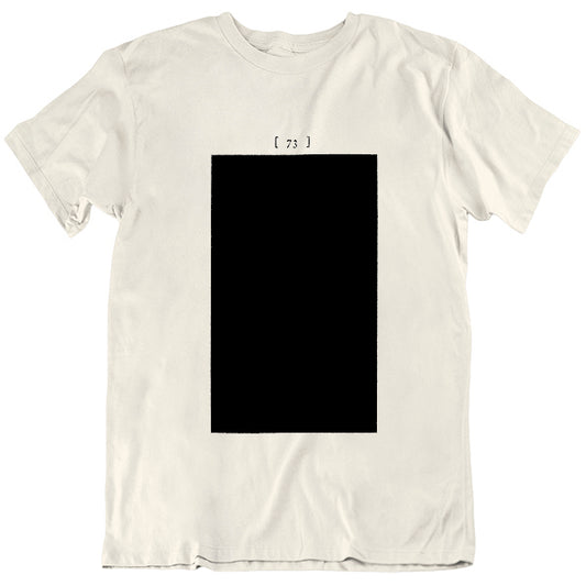 Tristram Shandy Black Page T-shirt - Choice of Shapes/Styles