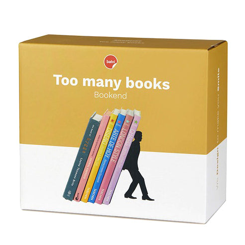 Too Many Books Bookend