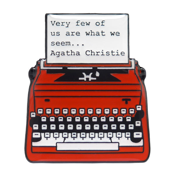 Agatha Christie Enamel Pin