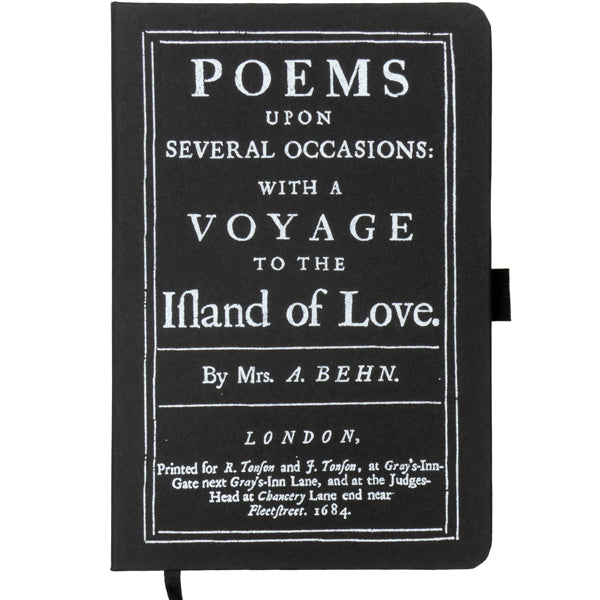 Island of Love Aphra Behn Notebook Black