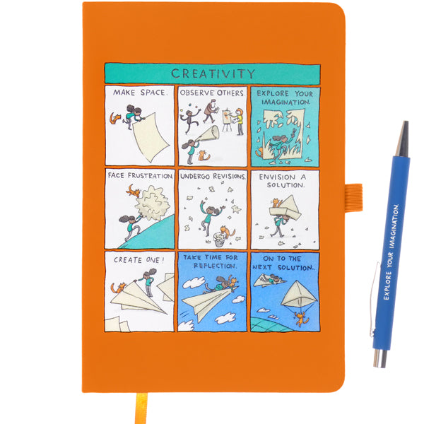 Creativity - Grant Snider Notebook and Pen – The Literary Gift Company