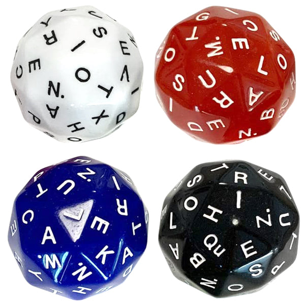 dLX 60 Sided Alphabet Dice - Set of 4