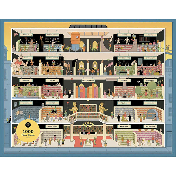 In The Bookstore 1000 Piece Jigsaw Puzzle