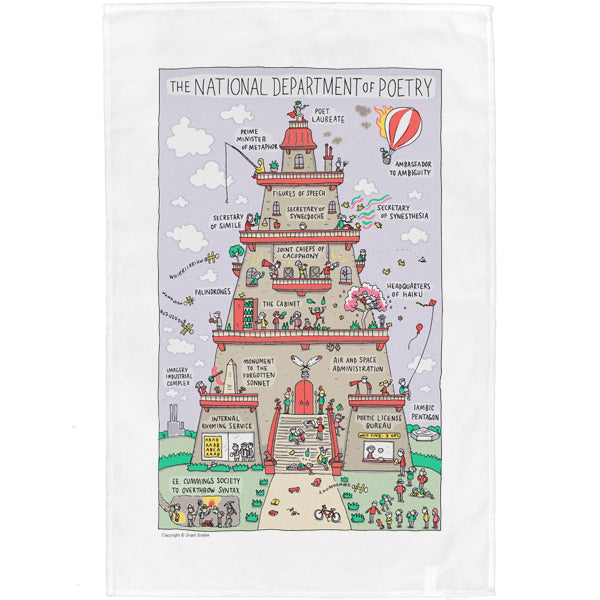 National Department of Poetry - Grant Snider Tea Towel