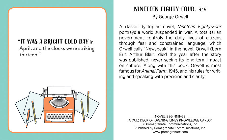 Novel Beginnings: A Quiz Deck of Opening Lines