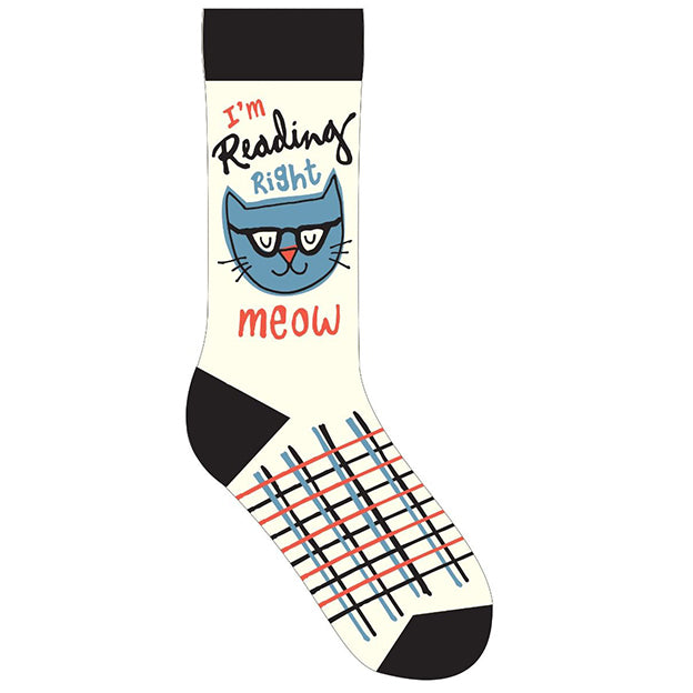 I'm Reading Right Meow Socks – The Literary Gift Company