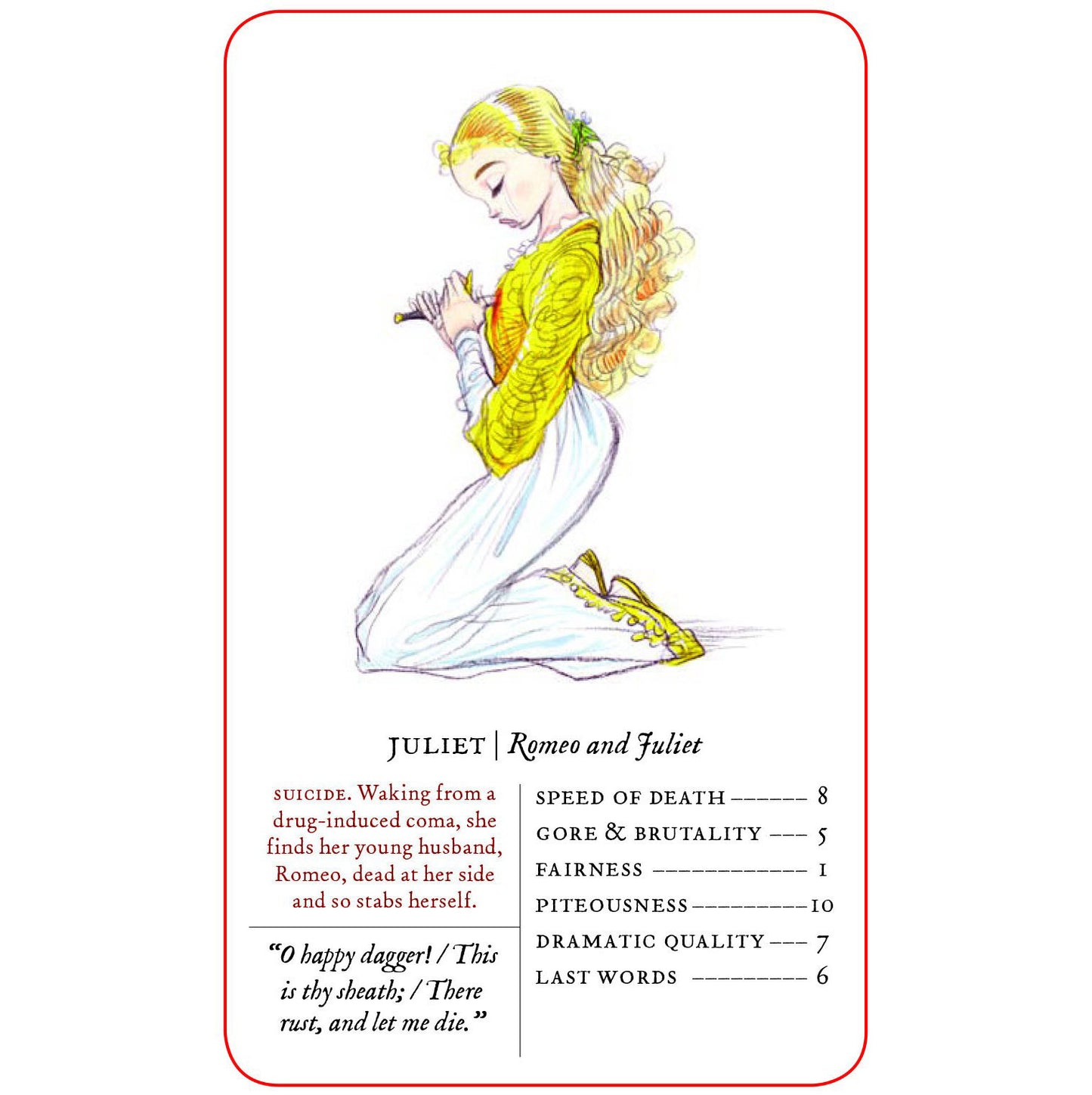 Great Shakespeare Deaths Card Games