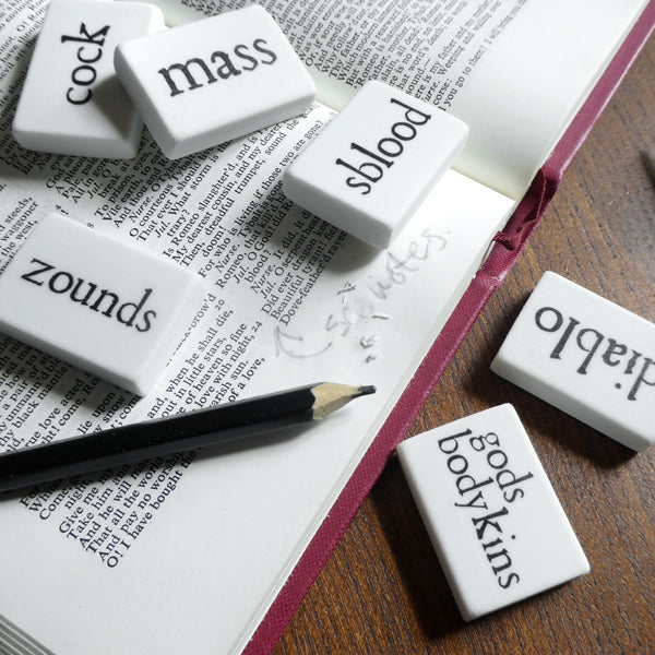 The Comedie of Errors Eraser Set