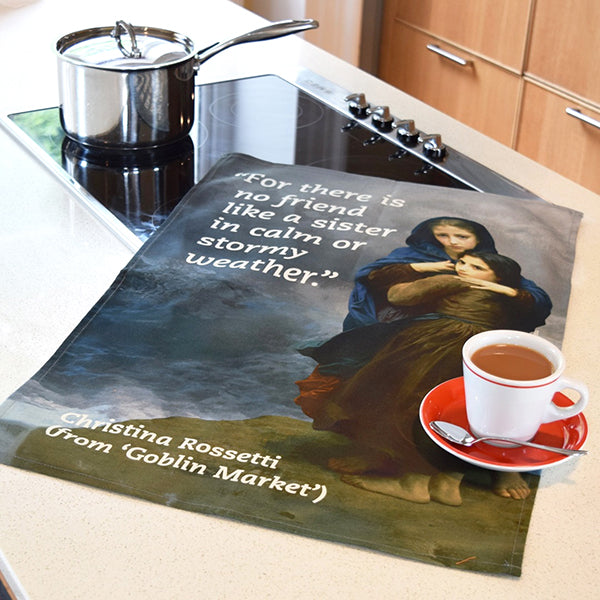 Christina Rossetti Sisters Tea Towel