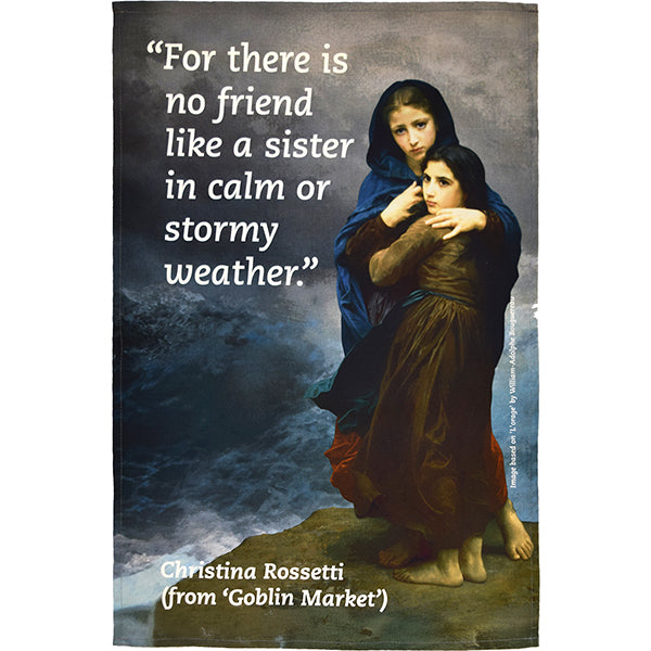 Christina Rossetti Sisters Tea Towel