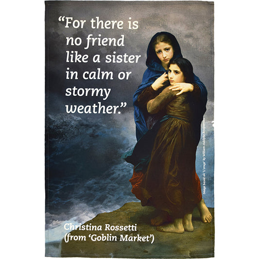 Christina Rossetti Sisters Tea Towel