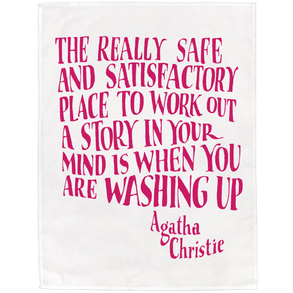 Agatha Christie Tea Towel SECONDS