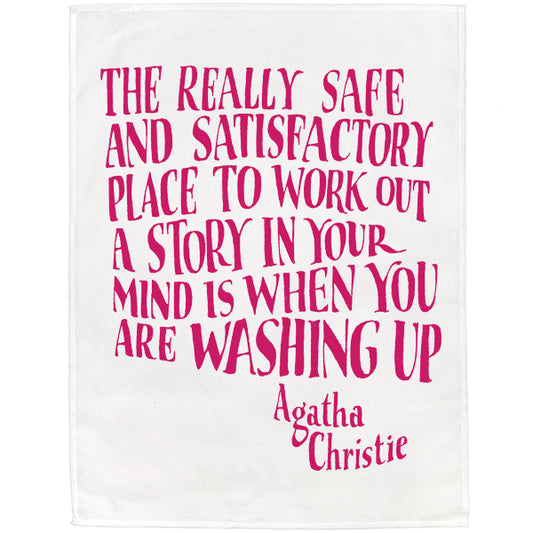 Agatha Christie Tea Towel SECONDS