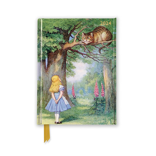 Alice & the Cheshire Cat 2024 Luxury Pocket Diary - Week to View