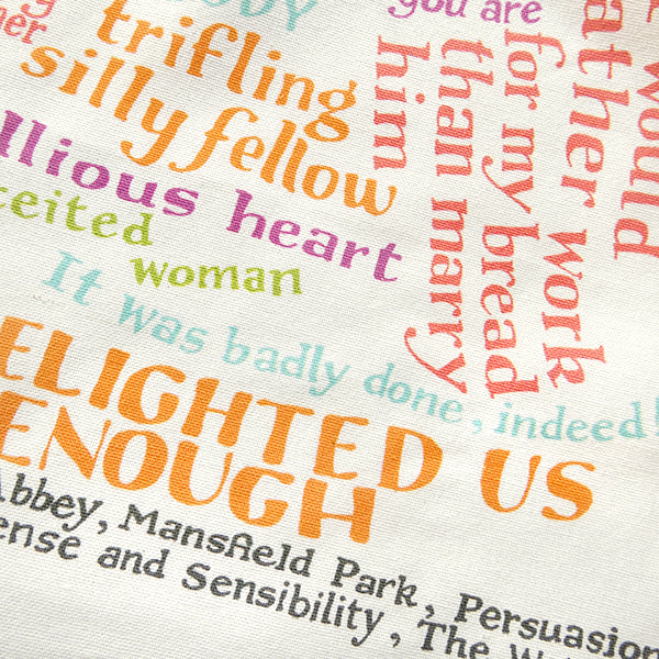 Jane Austen Insults Tea Towel