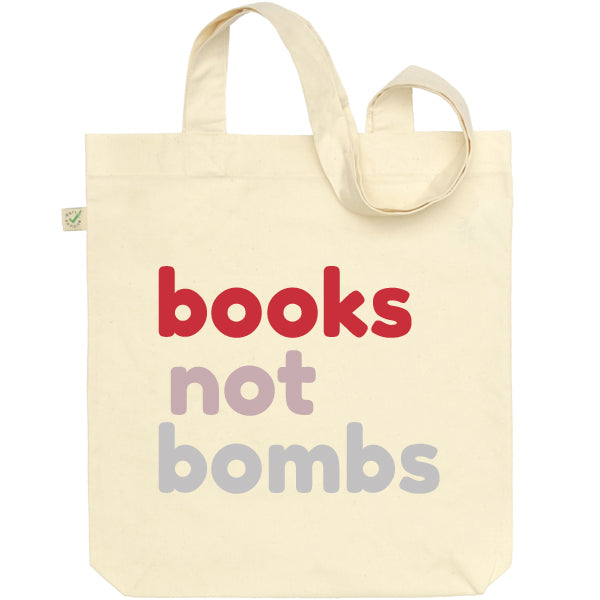 Books Not Bombs Tote Bag