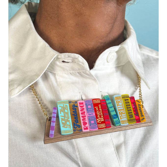 Bookshelf Necklace