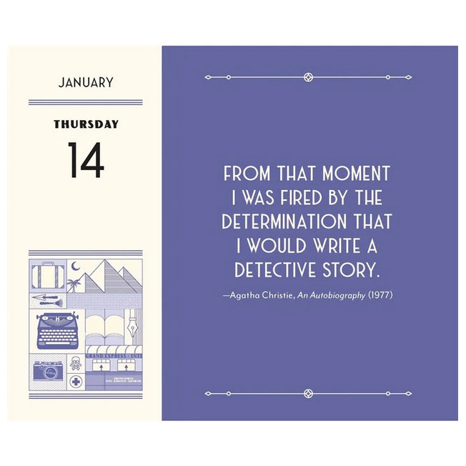 Agatha Christie Daily Calendar 2027 - A Year of Trivia, Quotes and Covers