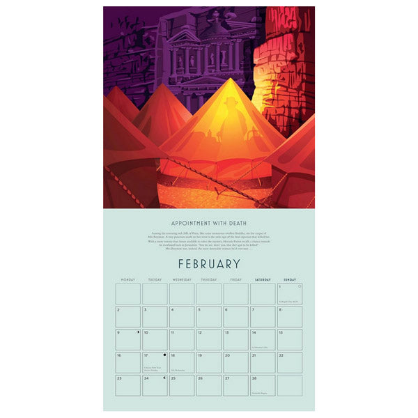 Agatha Christie 2026 Wall Calendar