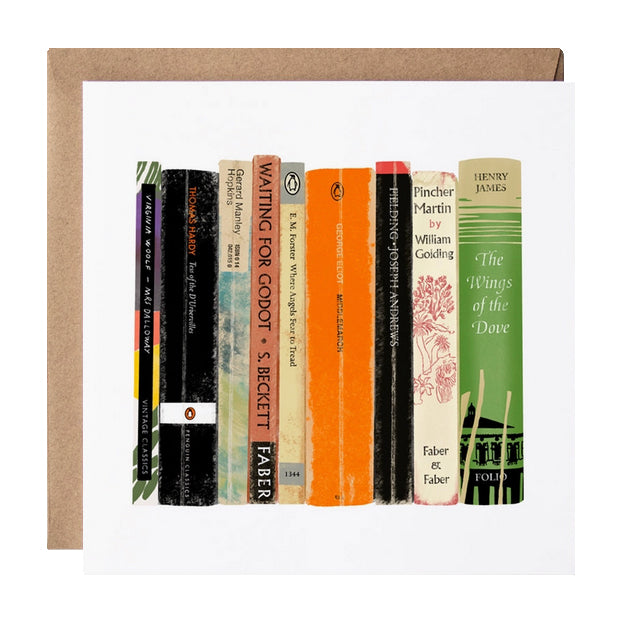 English Literature Bookshelf Card