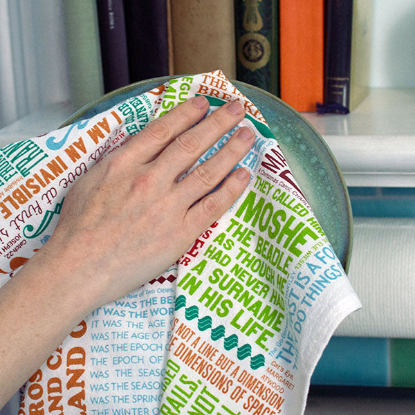 First Lines of Literature Tea Towel