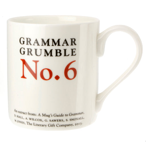 To, Two or Too - Grammar Grumble Mug No. 6