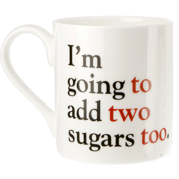 To, Two or Too - Grammar Grumble Mug No. 6