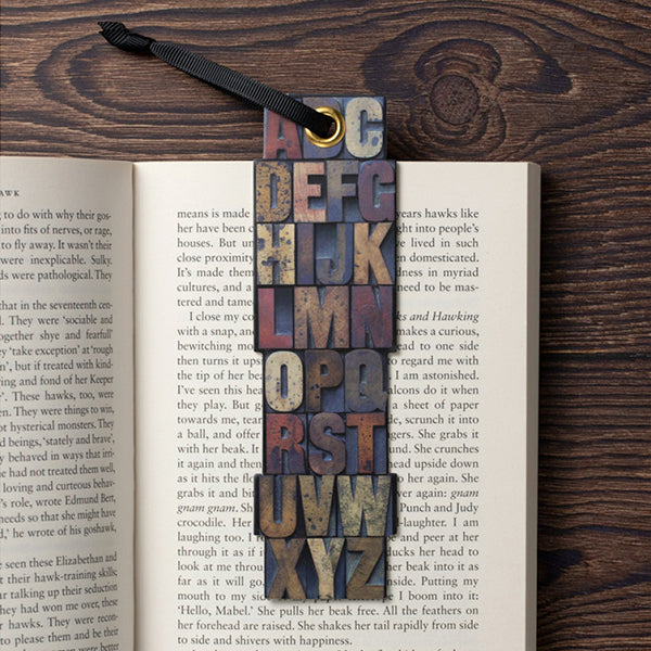 Letter Press Bookmark
