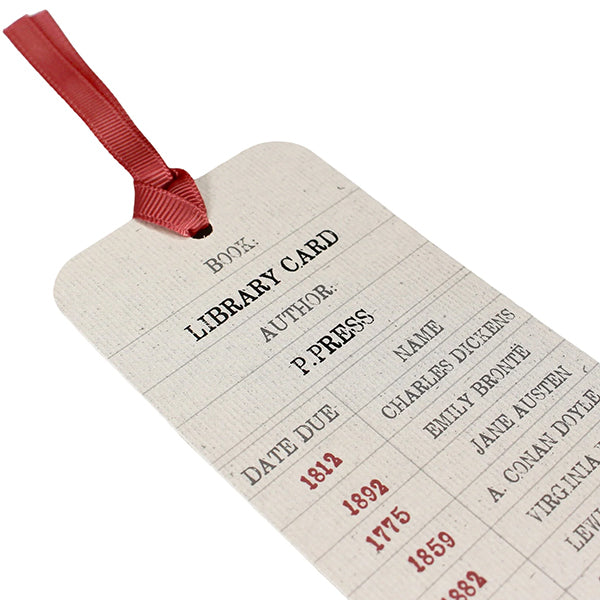 Library Card Bookmark – The Literary Gift Company