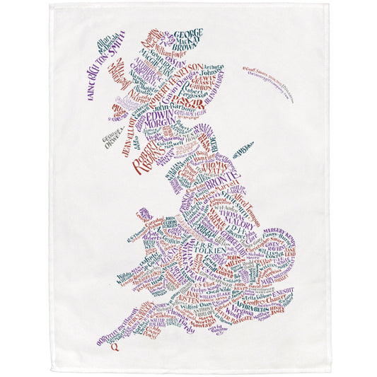 Literary Britain Tea Towel SECONDS