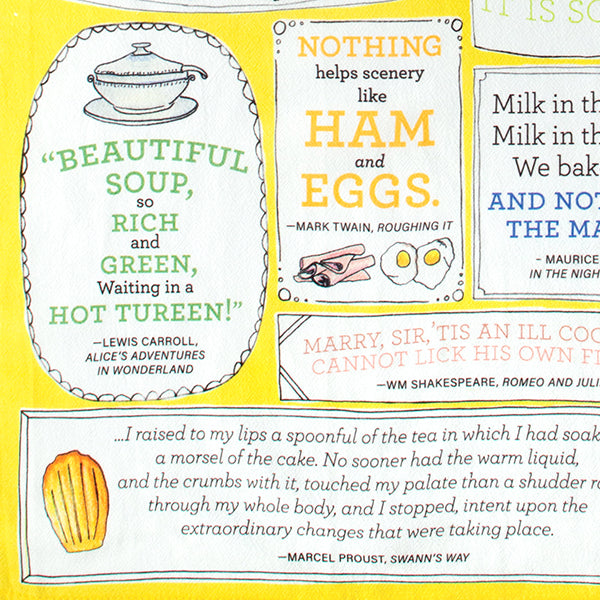 Literary Tastes Tea Towel
