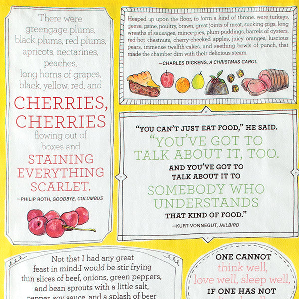 Literary Tastes Tea Towel