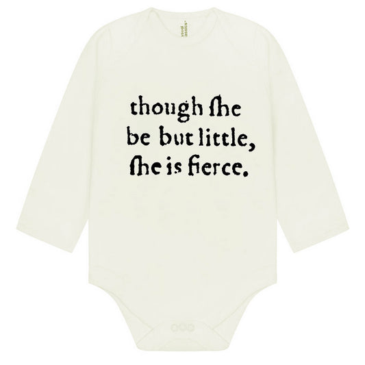 'Though She Be But Little' Long-sleeve Babygro