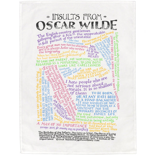 Oscar Wilde Insults Tea Towel