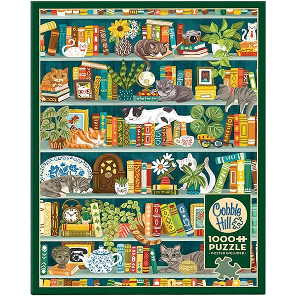 The Purrfect Bookshelf 1000-Piece Jigsaw Puzzle