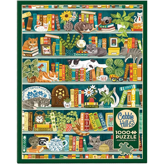 The Purrfect Bookshelf 1000-Piece Jigsaw Puzzle