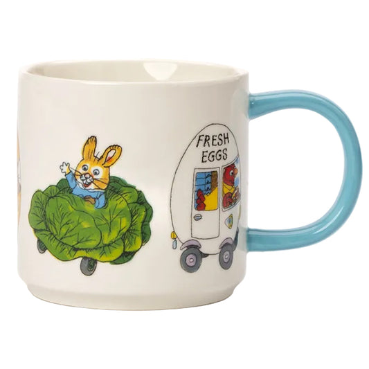 Richard Scarry Things That Go Mug (Blue Handle)