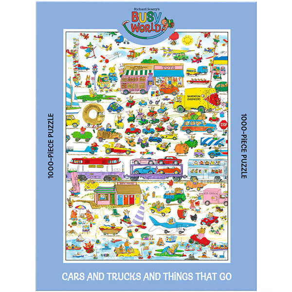 Richard Scarry's Cars and Trucks and Things That Go 1000-Piece Jigsaw Puzzle