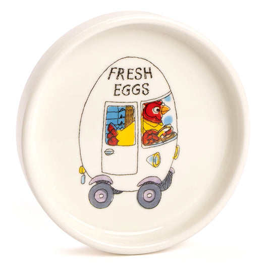 Richard Scarry Egg Van Round Trinket Dish