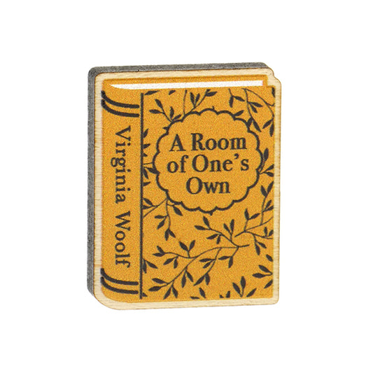 A Room of One's Own Wooden Brooch