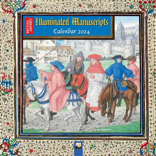 British Library Illuminated Manuscripts Wall Calendar 2024