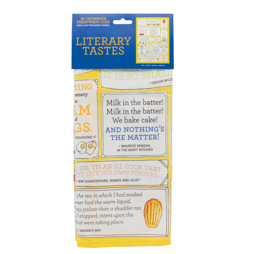 Literary Tastes Tea Towel