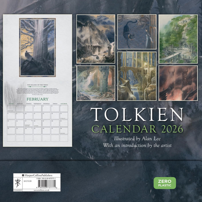 Tolkien 2026 Wall Calendar