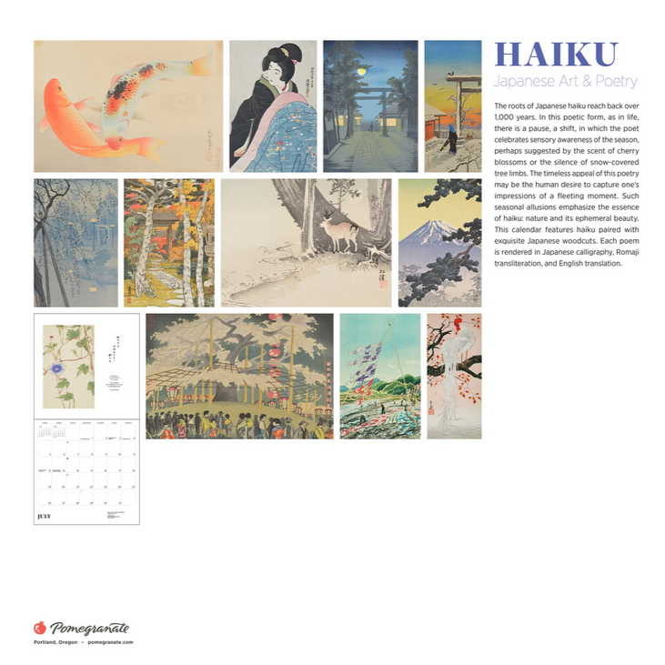 Haiku Wall Calendar 2026