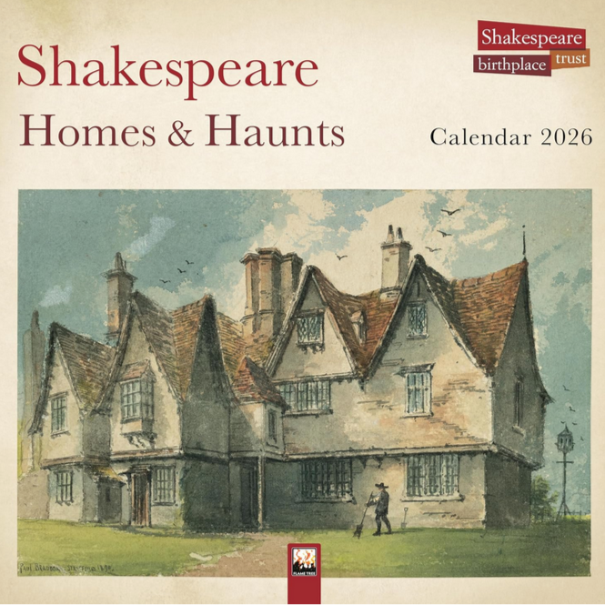 Shakespeare Homes and Haunts Wall Calendar 2026
