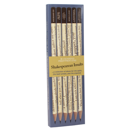 Shakespearean Insults Pencil Set
