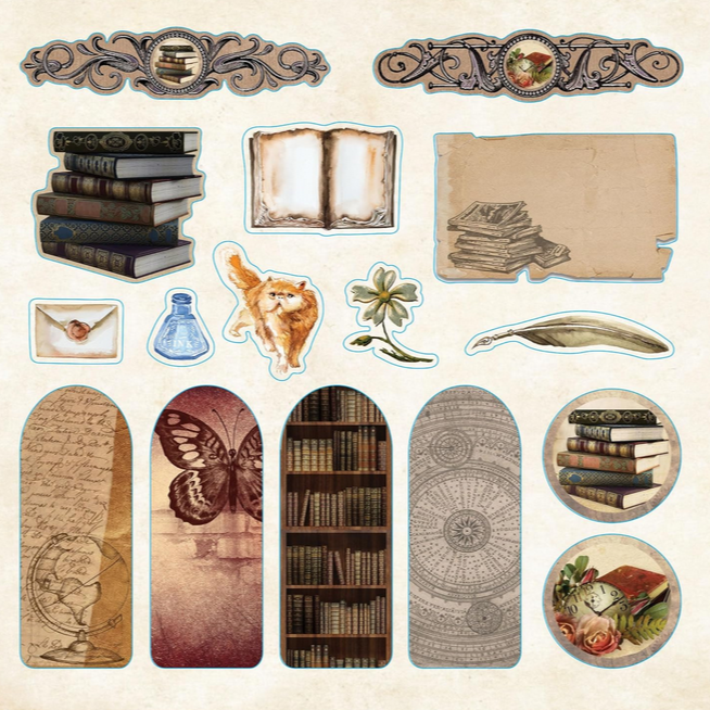 Bibliophilia Ephemera Sticker Book