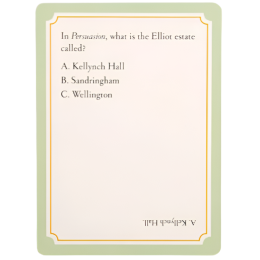 Jane Austen Trivia Game