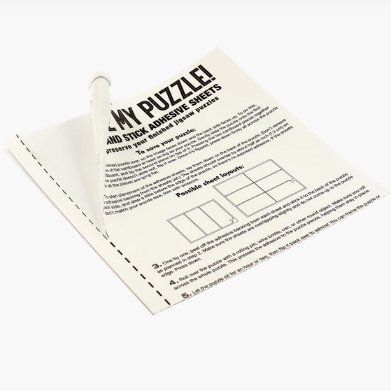 Save My Puzzle Peel and Stick Adhesive Sheets