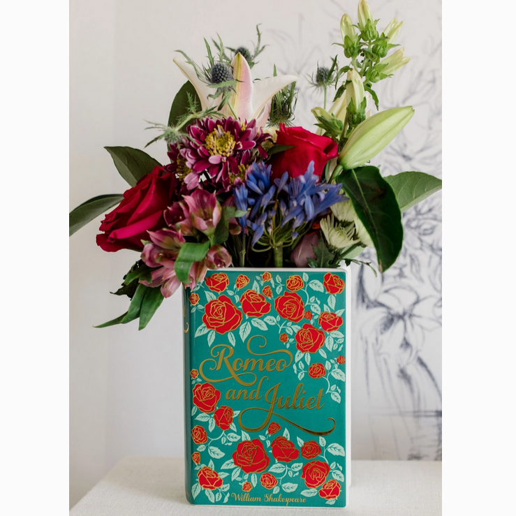 Romeo and Juliet Book Vase